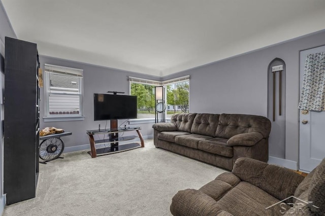 705 W Jenny St, Bay City, MI 48706 - living area with baseboards and carpet