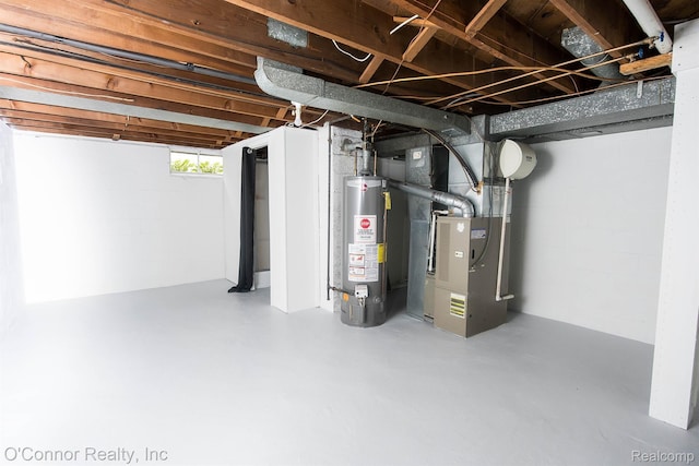 3333 Stone, Port Huron, MI 48060 - basement featuring gas water heater and heating unit