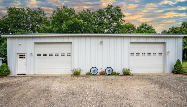 8595 E Napier Ave, Benton Harbor, MI 49022 - detached garage featuring dirt driveway