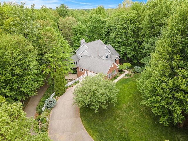 8837 56th Ave, Hudsonville, MI 49426 - aerial view of property and surrounding area with a forest