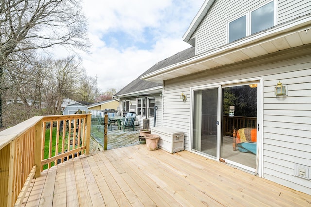 4569 Terra Ln, Saint Joseph, MI 49085 - deck with a storage unit