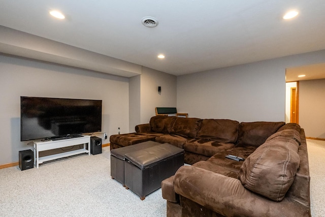 4569 Terra Ln, Saint Joseph, MI 49085 - carpeted living area featuring recessed lighting and baseboards