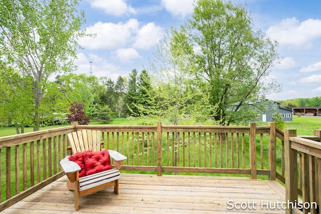 9953 10 Mile Rd NE, Rockford, MI 49341 - view of wooden terrace