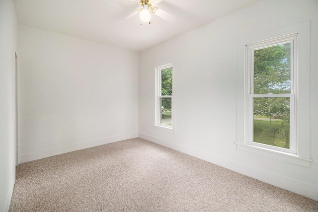 501 E Paw Paw St, Paw Paw, MI 49079 - empty room featuring carpet flooring, a ceiling fan, and baseboards