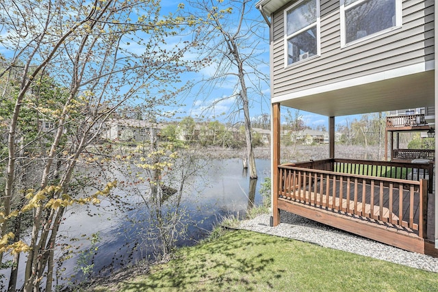 159 Water Lily Way NE, Comstock Park, MI 49321 - dock featuring a deck with water view