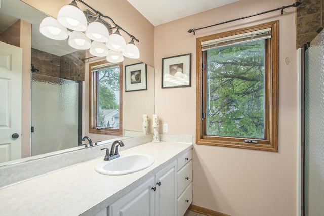 2481 Jameswood Ct, Holland, MI 49424 - full bathroom with a shower stall and vanity