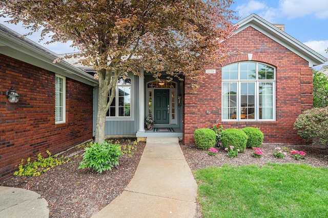 2176 Teal Ct SE, Grand Rapids, MI 49546 - entrance to property with brick siding