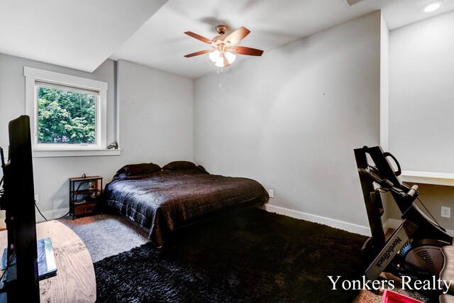 1109 Kenowa Ave SW, Byron Center, MI 49315 - carpeted bedroom featuring baseboards and a ceiling fan
