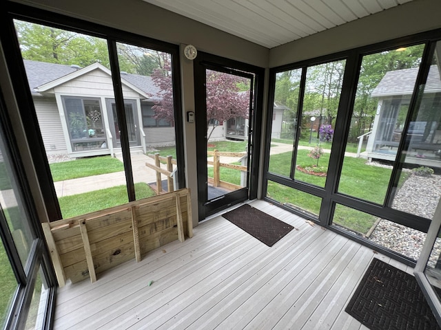 5764 W Brookwood Pl, Ludington, MI 49431 - view of unfurnished sunroom