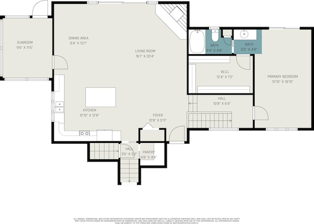 6818 W Vesper Dr, Ludington, MI 49431 - floor plan / room layout