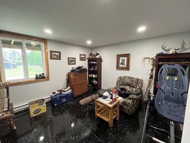 550 E N St, Edmore, MI 48829 - sitting room featuring recessed lighting