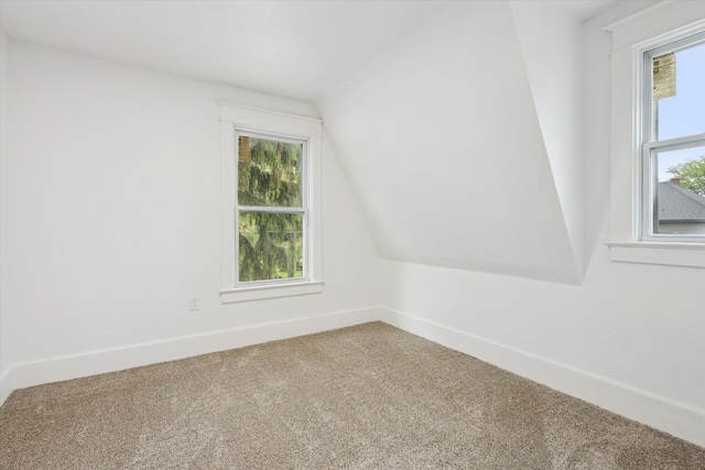 2218 Dalton Ave SW, Wyoming, MI 49519 - additional living space with carpet flooring, vaulted ceiling, and baseboards