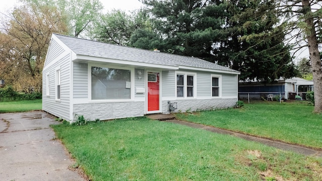 1514 Dean Dr, Albion, MI 49224 - ranch-style house featuring stone siding and roof with shingles