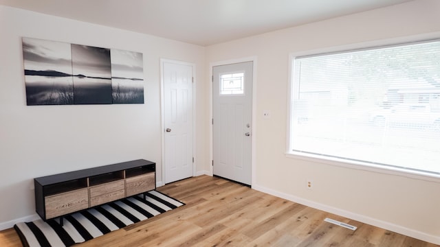 1514 Dean Dr, Albion, MI 49224 - entryway with wood finished floors and baseboards