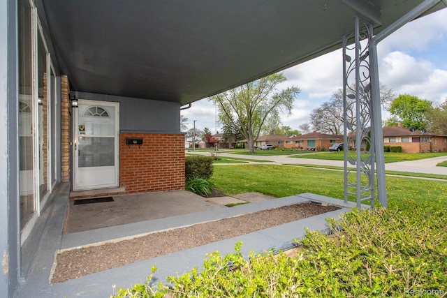 24548 Templar Ave, Southfield, MI 48075 - view of patio / terrace featuring a residential view