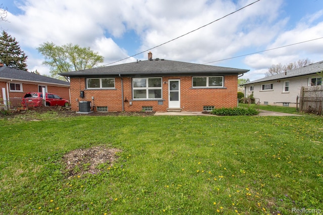 24548 Templar Ave, Southfield, MI 48075 - back of house with brick siding and cooling unit