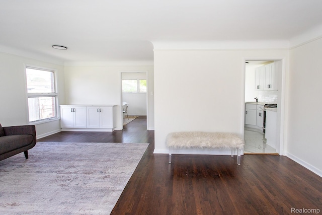 24548 Templar Ave, Southfield, MI 48075 - unfurnished room with dark wood finished floors and baseboards