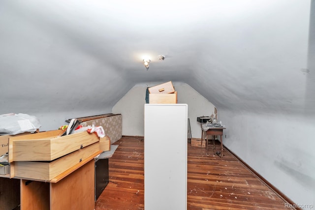 15075 Appoline St, Detroit, MI 48227 - additional living space featuring vaulted ceiling and wood finished floors