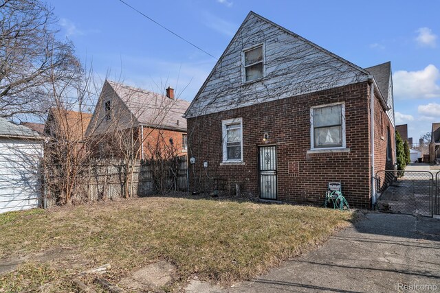 15075 Appoline St, Detroit, MI 48227 - view of side of home with brick siding