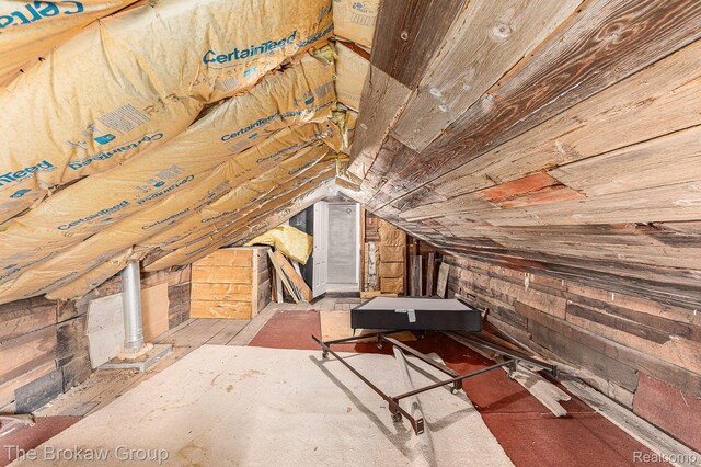 4470 Beach St, Akron, MI 48701 - view of unfinished attic