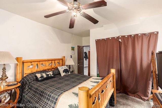 4470 Beach St, Akron, MI 48701 - carpeted bedroom with ceiling fan