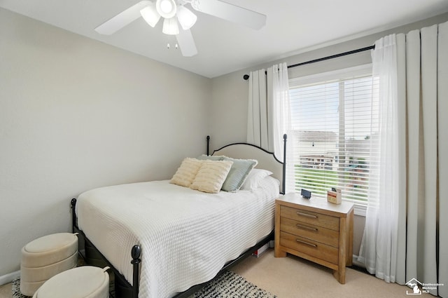 4853 Southpointe Pkwy, Monroe, MI 48161 - bedroom with light carpet and ceiling fan