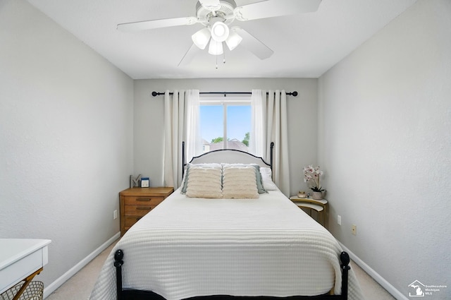 4853 Southpointe Pkwy, Monroe, MI 48161 - carpeted bedroom featuring baseboards and ceiling fan