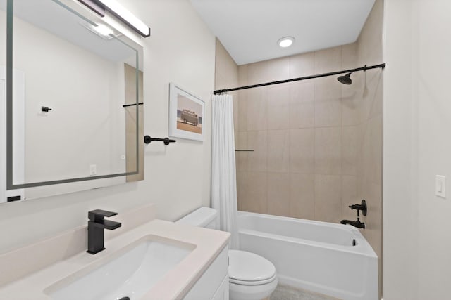 708 Randolph St, Traverse City, MI 49684 - bathroom with toilet, vanity, and shower / bath combo