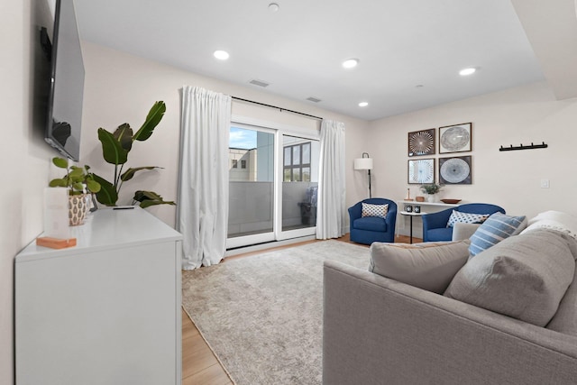708 Randolph St, Traverse City, MI 49684 - living room with light wood-style floors and recessed lighting