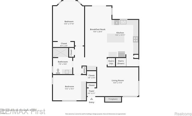 2681 Buckingham Ave, Birmingham, MI 48009 - property floor plan