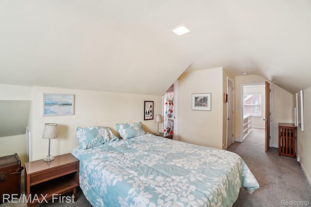 2681 Buckingham Ave, Birmingham, MI 48009 - bedroom featuring carpet and vaulted ceiling