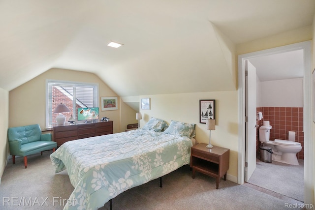 2681 Buckingham Ave, Birmingham, MI 48009 - bedroom featuring carpet flooring and vaulted ceiling