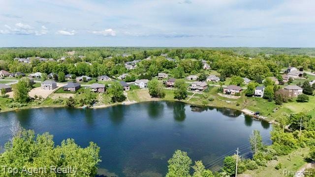 109 Willow Lake Dr, Oxford, MI 48371 - aerial view of residential area with a nearby body of water