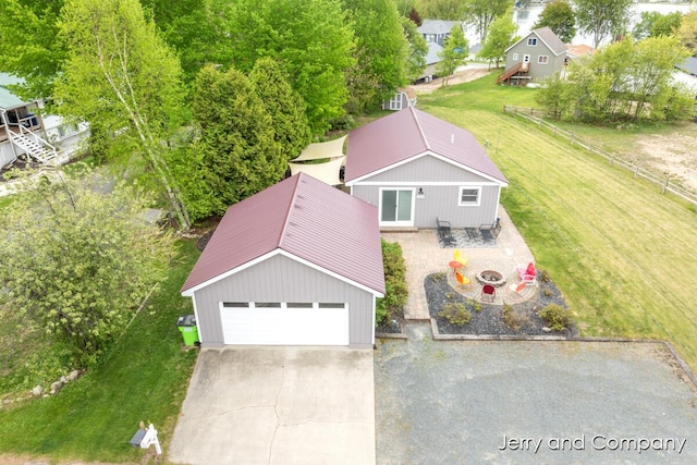 2058 N White Birch Dr, Mears, MI 49436 - view from above of property