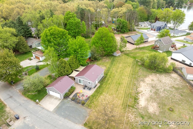 2058 N White Birch Dr, Mears, MI 49436 - aerial view of residential area featuring a forest