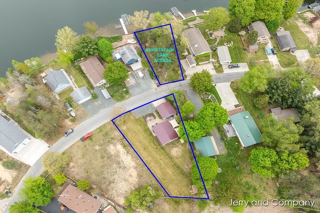 2058 N White Birch Dr, Mears, MI 49436 - aerial perspective of suburban area featuring property boundaries highlighted