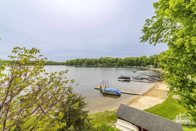 15657 Lakeview Dr, Buchanan, MI 49107 - dock area featuring a water view