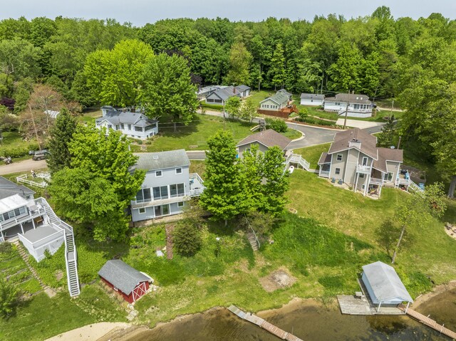 15657 Lakeview Dr, Buchanan, MI 49107 - drone / aerial view of a heavily wooded area