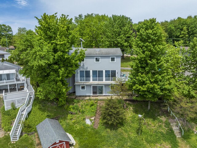 15657 Lakeview Dr, Buchanan, MI 49107 - view from above of property