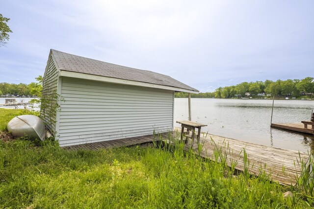 15657 Lakeview Dr, Buchanan, MI 49107 - dock featuring a water view