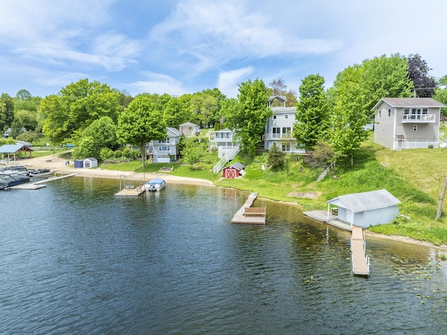 15657 Lakeview Dr, Buchanan, MI 49107 - water view with a dock
