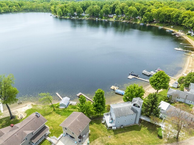 15657 Lakeview Dr, Buchanan, MI 49107 - aerial view of a large body of water and a forest