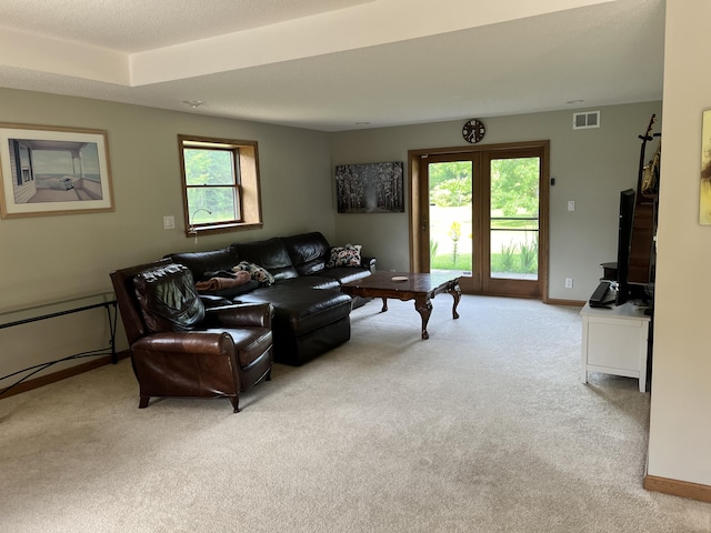 7033 N M-140, Watervliet, MI 49098 - carpeted living room featuring baseboards