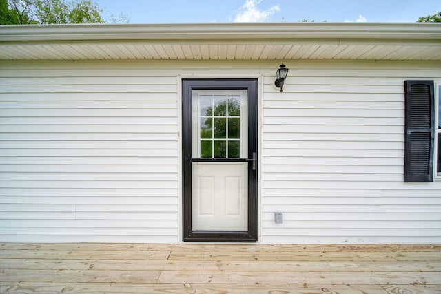 12021 Pope Church Rd, Springport, MI 49284 - entrance to property with a deck