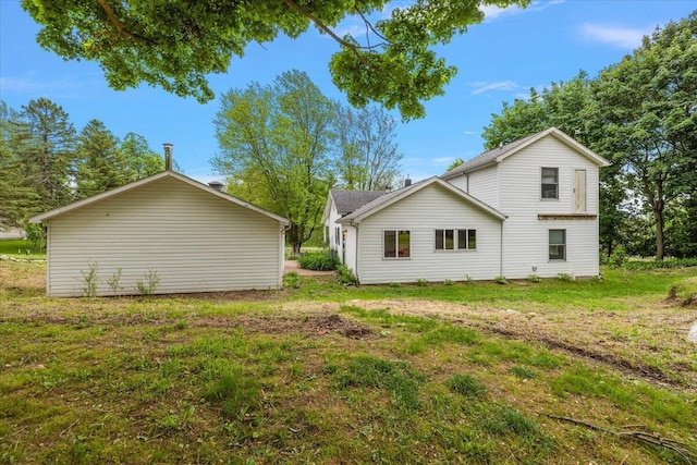 236 Simpson St, Grass Lake, MI 49240 - view of side of property with a lawn