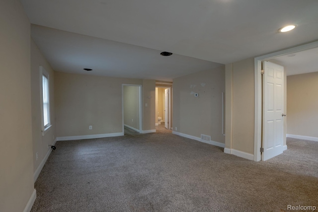 26640 Pattow St, Roseville, MI 48066 - carpeted spare room featuring baseboards and recessed lighting