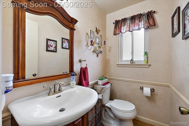 7188 Vicksburg Cir, Shelby Twp, MI 48317 - half bath featuring a sink and toilet