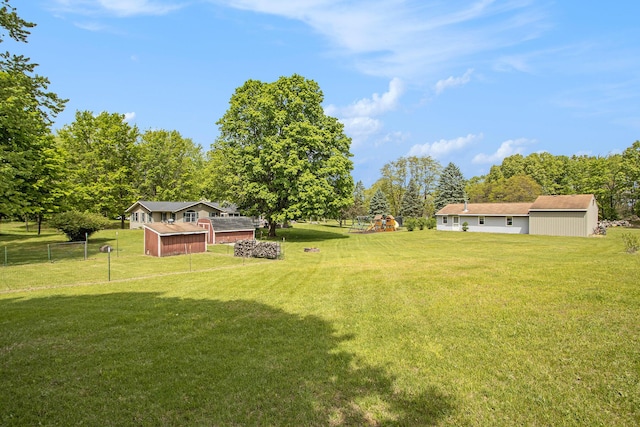 9490 N 12th St, Kalamazoo, MI 49009 - view of yard featuring a playground