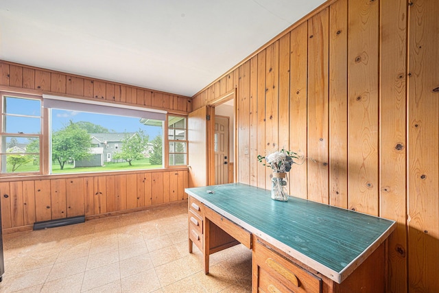 7432 Burlingame Ave SW, Byron Center, MI 49315 - office area featuring wooden walls and light floors