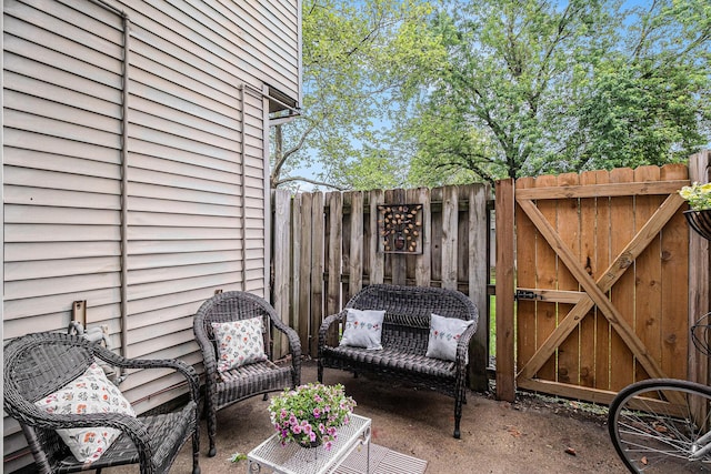 434 Riverbend Dr, Milan, MI 48160 - view of patio / terrace featuring a gate